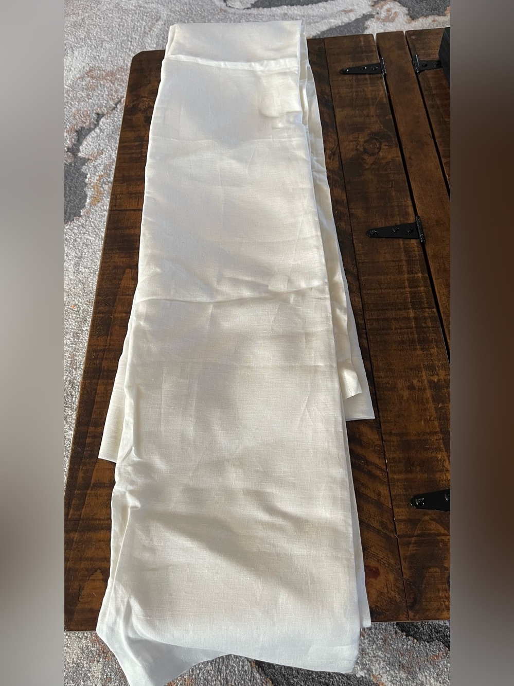 NWOT Quince European Linen Shower Curtain, 72 X 72 (Ivory) - Picture 2 of 5